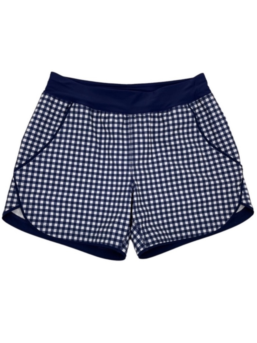 🏊🏼‍♀️💦LAND’S END Navy Gingham Swim Shorts